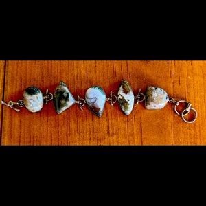 Gorgeous sterling and stone bracelet